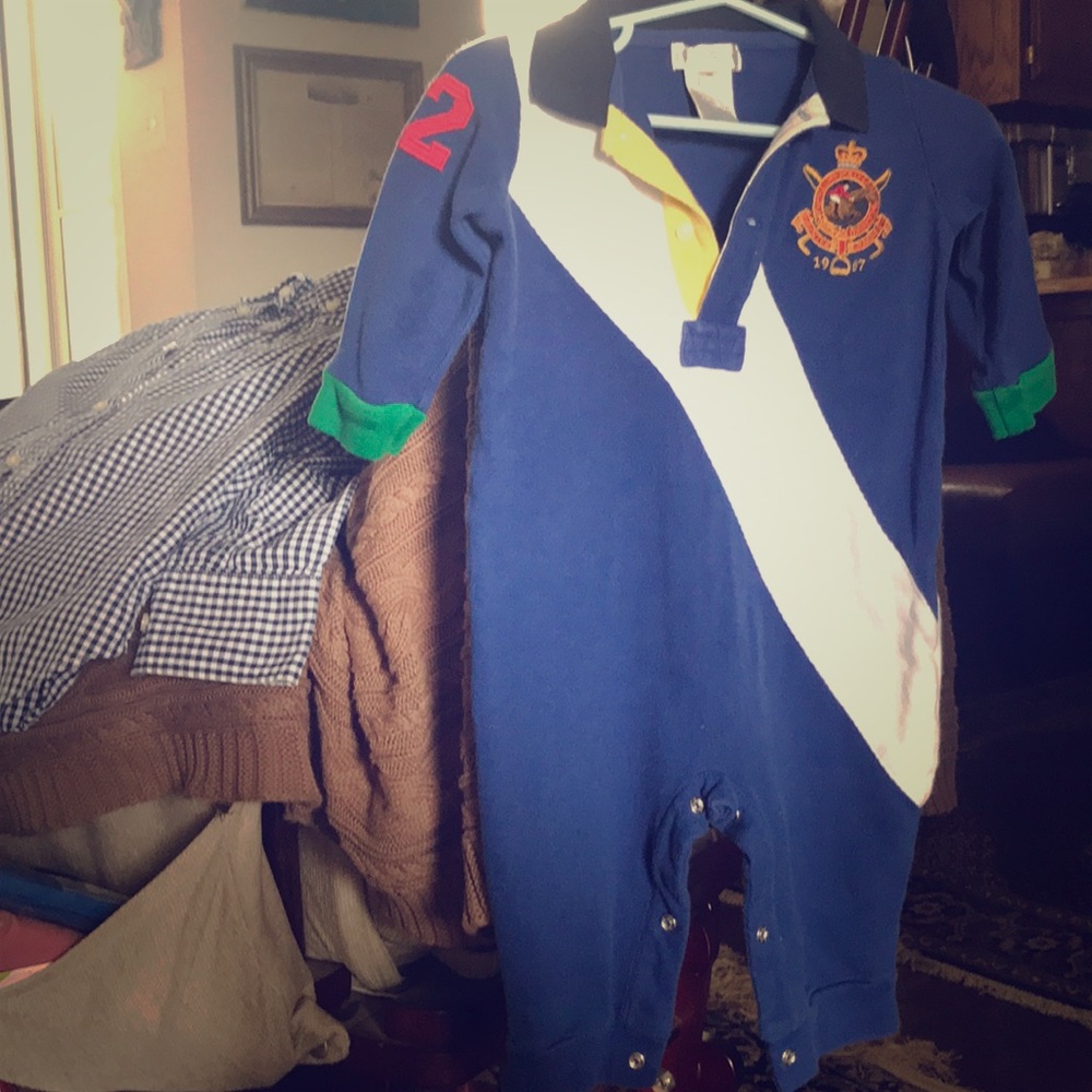 Ralph Lauren baby boys romper 9 months